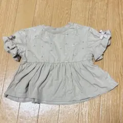 après les cours ベージュ フリル袖 シャツ 90のサムネイル