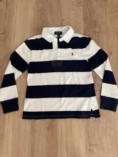 Ralph Lauren ラガーシャツ　ボーダー　M (10-12) キッズ