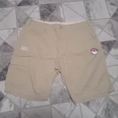 WIND AND SEA x malbon ゴルフ ショートパンツ ベージュ