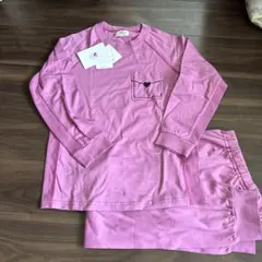 新品未使用　ワコールキッズ　ピンクパープル 長袖パジャマ 125-140
