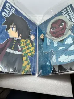 鬼滅の刃　繋がるモチーフ　クリアファイル　冨岡義勇　鱗滝左近次