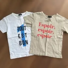 Tシャツ 2枚セット BEBE 110cm