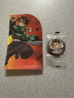 くら寿司コラボ鬼滅の刃缶バッチ悲鳴嶼行冥　竈門炭治郎シート【非売品】