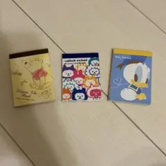 くまのプーさん・動物・ドナルドダック ミニメモ帳セット