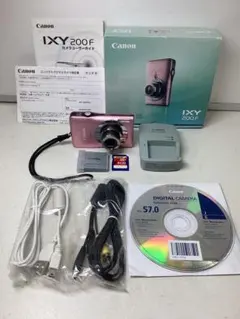 Canon IXY 200F ピンク デジタルカメラ 本体セット　撮影可能