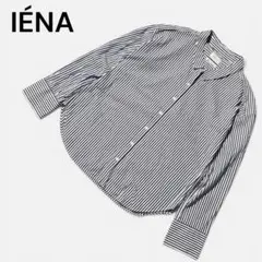 IÉNA イエナ トーマスメイソン ストライプシャツ 38 ネイビー コットンのサムネイル