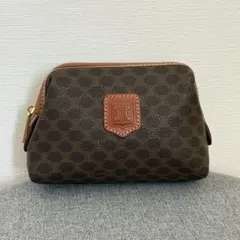 美品】セリーヌ ポーチ マカダム コスメポーチ 小物入れ ブラック 