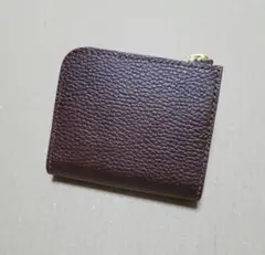 L字ファスナー財布　レザークラフト　小銭入れ　ハンドメイド　コンパクト財布