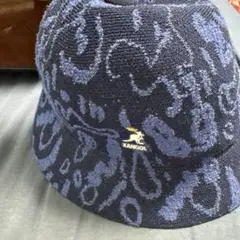 KANGOL バケットハット ペイズリー柄 ネイビー
