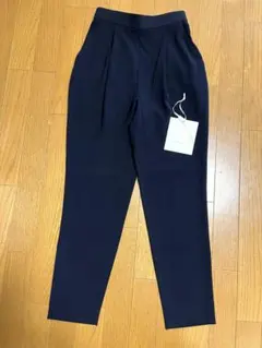 未使用に近い　ENFOLD PEツイル ゴムジョッパーズパンツ ネイビー34のサムネイル