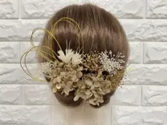 髪飾り ヘッドドレス 成人式 和装 振袖 ウェディング ゴールド 前撮り 水引き