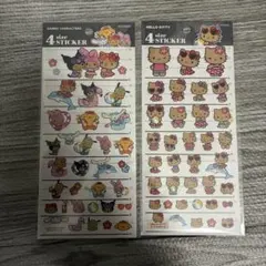 サンリオキャラクターズ ハローキティ 4サイズステッカー 2種セット