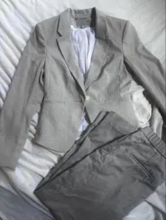 H&M レディース グレー セットアップ ジャケット パンツ　セレモニー
