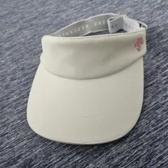 DESCENTE レディース ゴルフ サンバイザー ホワイトのサムネイル