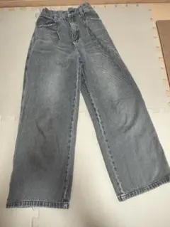 Lovetoxic グレー ワイドパンツ