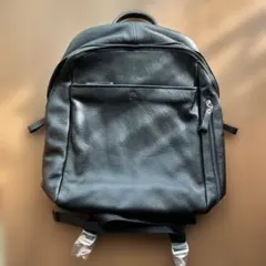 ソフトバンクホークスブラック牛革レザーリュック - メルカリ