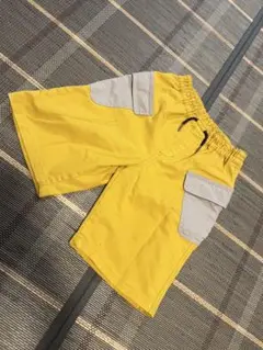 ポケット付きイエローハーフパンツ 120