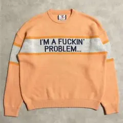 23AW サノバチーズ IM FUCKING PROBLEM Crew Knitのサムネイル