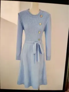 春色水色ワンピース！フリーサイズ！