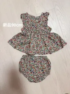 新品ベビー服 花柄 トップス ブルマ セット90cmのサムネイル