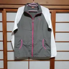 Puma 　ジップアップジャケット グレー/ホワイト　24日迄の価格