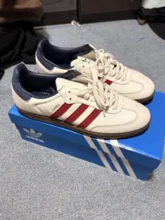 adidas サンバホワイトブルーレッド サイズ27.0