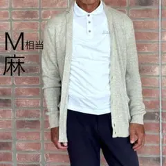 セオリー カーディガン セーター メンズ M相当 麻 ベージュ系のサムネイル