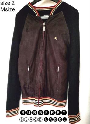 BURBERRY BLACKLABEL ジップアップ ブルゾン M 【訳あり】