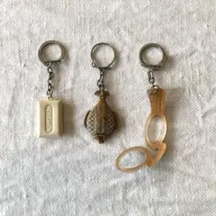 ユーロヴィンテージ／ フレンチキーホルダー3個SET