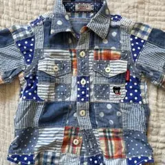 【新品未使用タグ付】ミキハウス　ダブルビー　パッチワークシャツ　110cm 2025年最新】ダブルbパッチワークシャツの人気アイテム - メルカリ