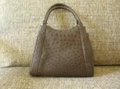 オーストリッチ　レザー ハンドバッグ
