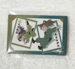 忍たま乱太郎　トレーディングスクエア缶バッジ　かるた風　壱の段　伊作/数馬