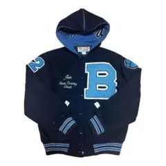 ビンテージ 古着 スタジャン ネイビー 紺