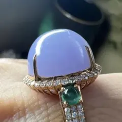本翡翠、純天然A貨ラベンダー＆天然紅花柄リング　〜13 41W2tsuSkfL._UY1000_.jpg