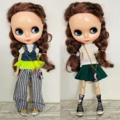 ①4コーデ楽しめます♪ 6点セット ブライス　アウトフィット　ハンドメイドのサムネイル