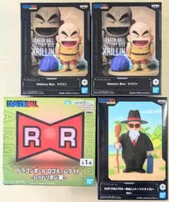 ドラゴンボール フィギュア 亀仙人＆クリリン3体＋ルームライト−レッドリボン軍