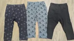 レギンス 長ズボン 80cm 3枚セット