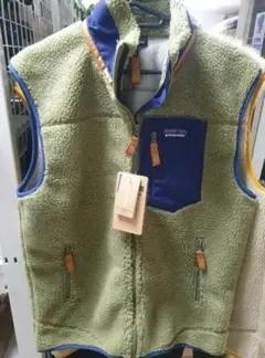 【新品】 patagonia フリースベスト M オリーブグリーン
