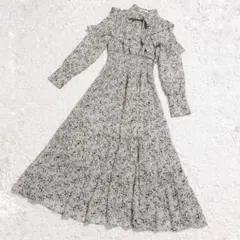 【美品】SNIDEL スナイデル プリントケープデザインワンピース サイズ0