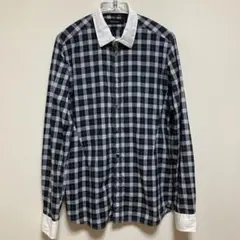 SHIPS JET BLUE ネイビー×グリーン系チェック長袖シャツ