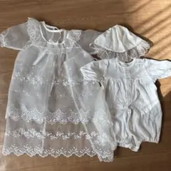 ベビードレス帽子セット