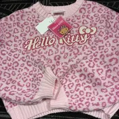 新品　ハローキティ　ニット　セーター　レオパード　サンリオ　ギャル　キティちゃん