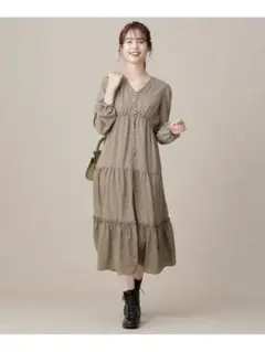 新品タグ付きnano universeナノユニバース フラワープリントワンピース