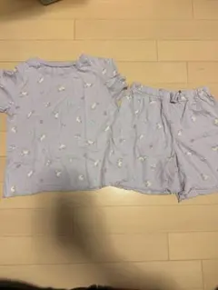 GUユニコーン柄パジャマ 130薄紫色