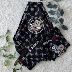 パーリゲイツ☆美品✨月桂樹柄パンツ とバイザー セット/黄白緑色