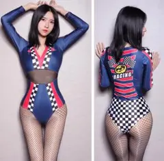 光沢 ハイレグ レオタード 競泳水着 レースクイーン スクール水着 コスチューム