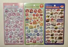 【正規品】BONBON DROPシール　和柄　3個セット