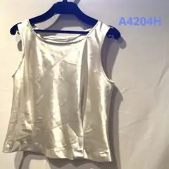 値下げ★サテンノースリーブタンクトップ★A4204H