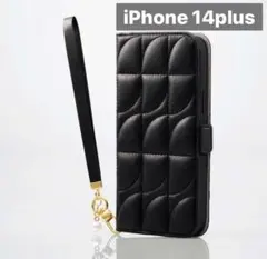 新品未開封 iPhone 14 Plus レザー 手帳型 ケース ブラックA4C