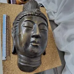 タイ アユタヤ様式 仏頭 青銅製 時代物 骨董 アンティーク - メルカリ
